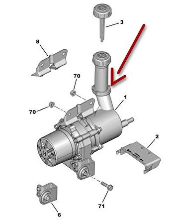 Citroen C4 Elektrikli Direksiyon Pompası [Orjinal] (1610309080)